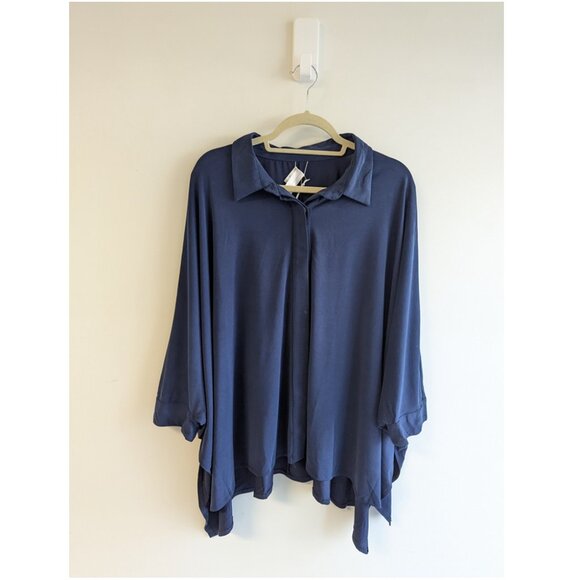 Wynne Layers Flowy Button Down Shirt - Picture 1 of 7